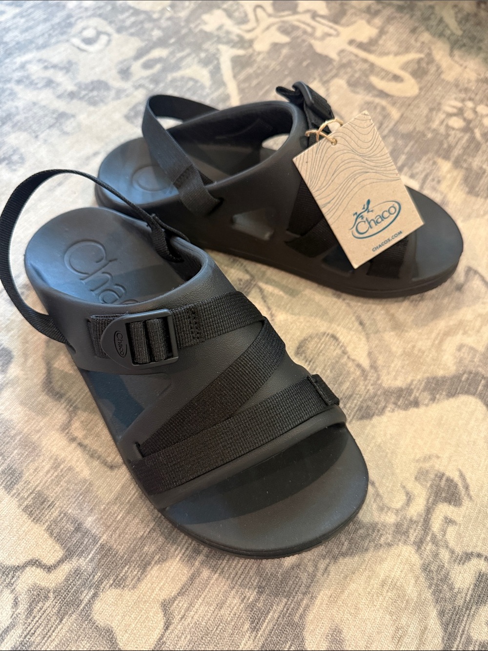 Chaco Chillos Sport Black Adjustable Strap Sport Sandals